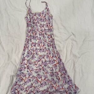 rag & bone Purple Floral Midi Dress